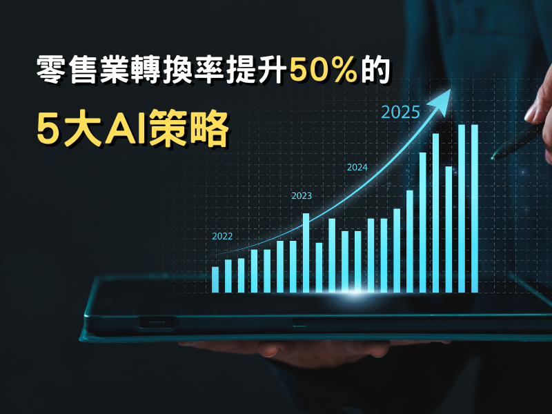 打造24小時不斷電的行銷團隊！零售業轉換率提升50％的5大AI策略