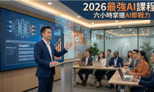2026年最強AI課程來了！104人資市集攜手戰國策集團創辦人，帶您六小時掌握AI即戰力
