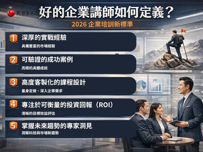 百大企業講師推薦：2026 各領域頂尖講師完整名單與培訓標準