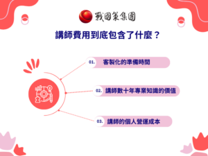 講師費用到底包含了什麼？