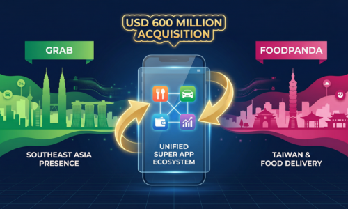 Grab併購foodpanda超級應用生態系概念圖：6億美元收購台灣外送市場