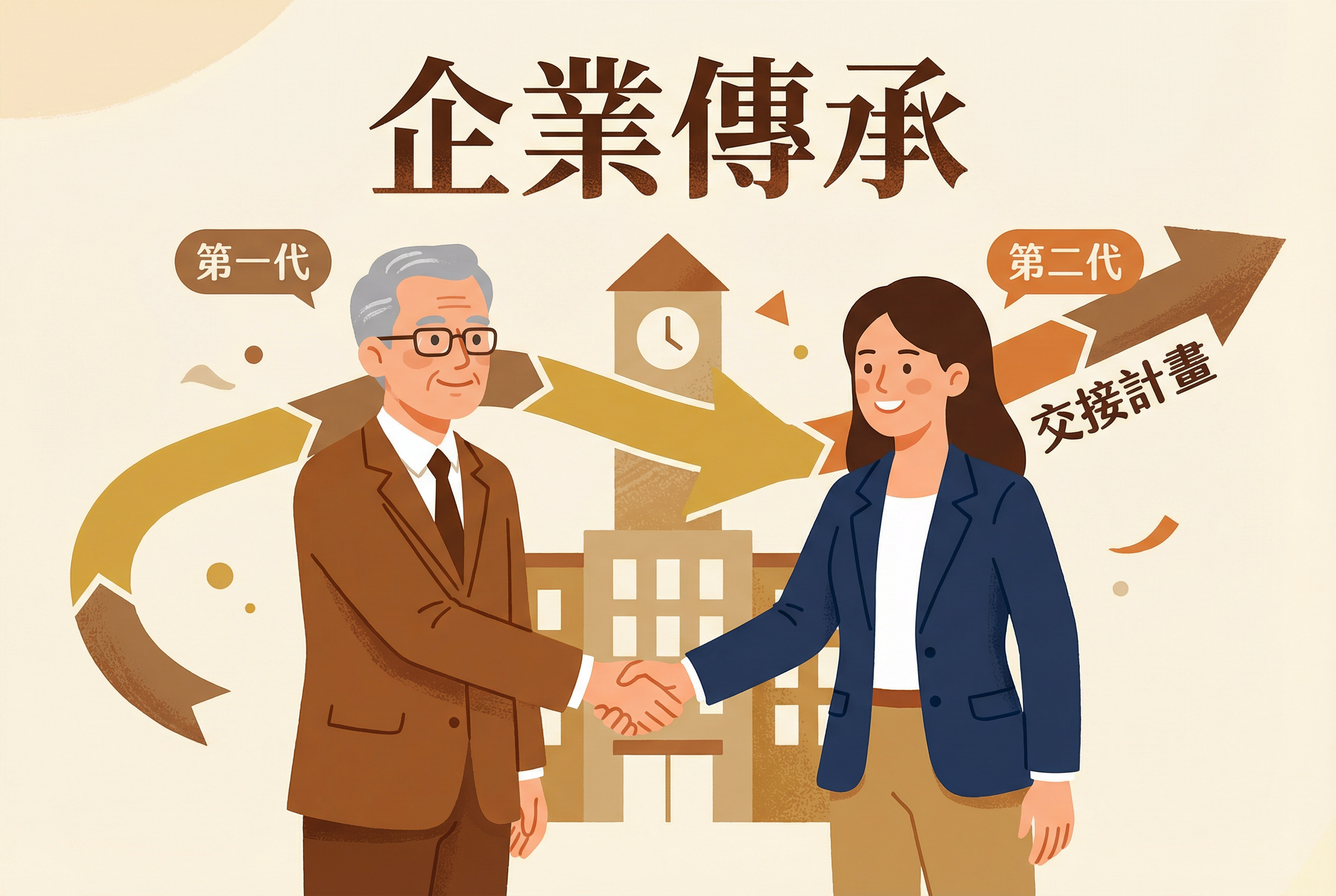 企業傳承第一代與第二代交接計畫