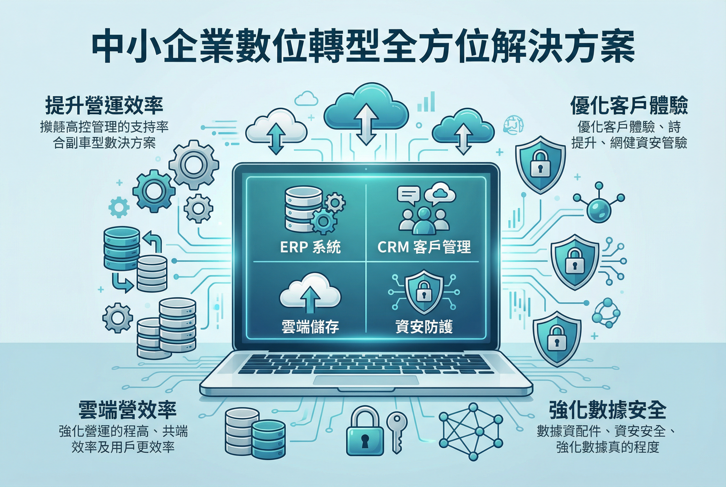 中小企業數位轉型全方位解決方案