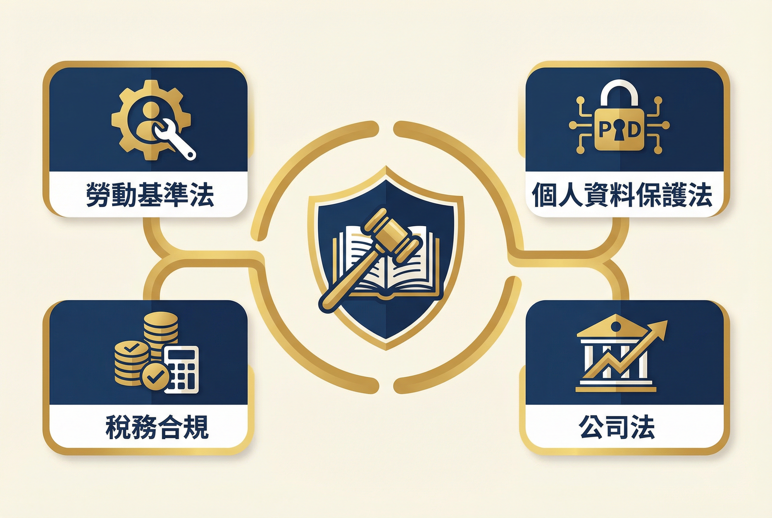 中小企業法律合規四大領域