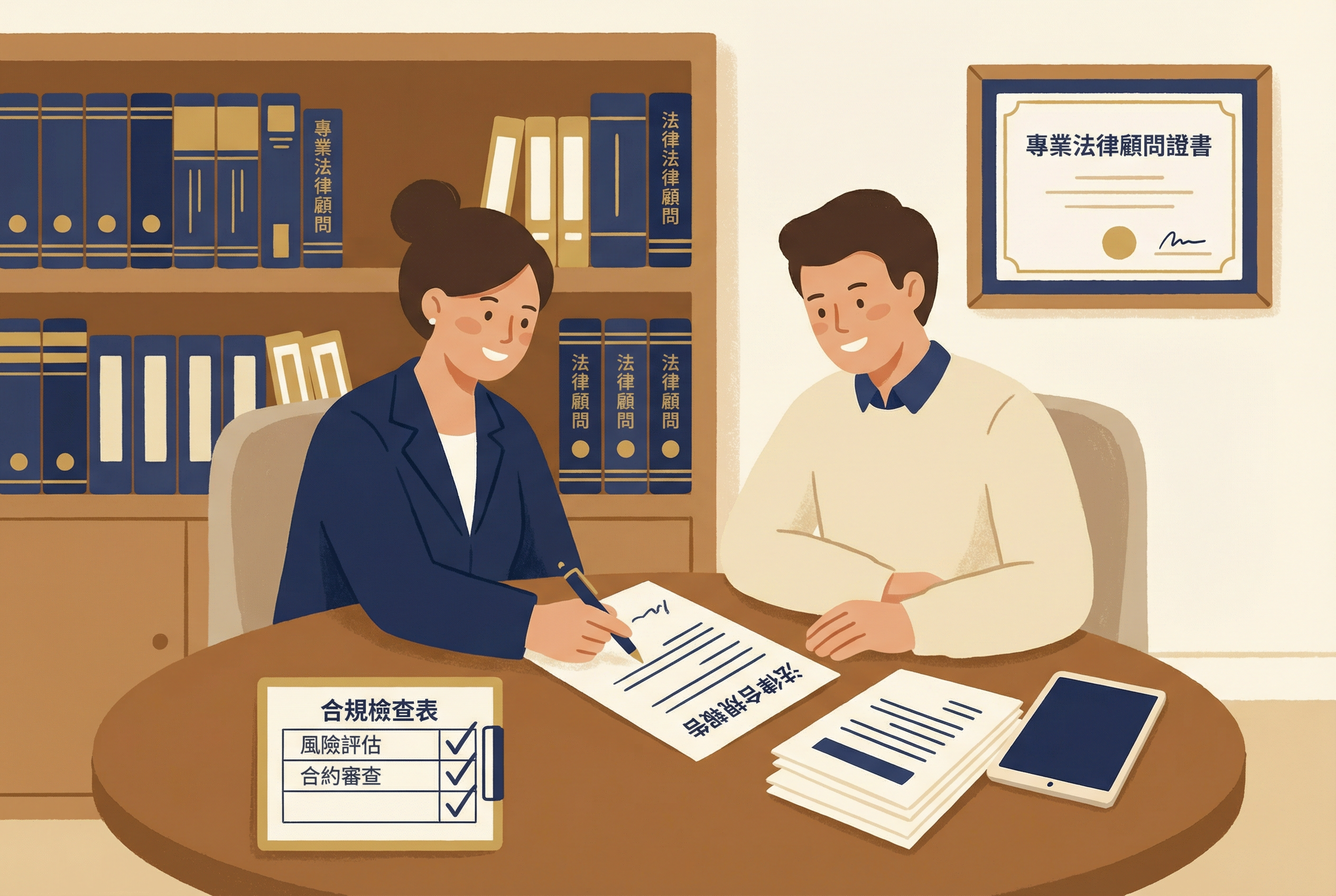 法律顧問合規檢查與風險評估諮詢