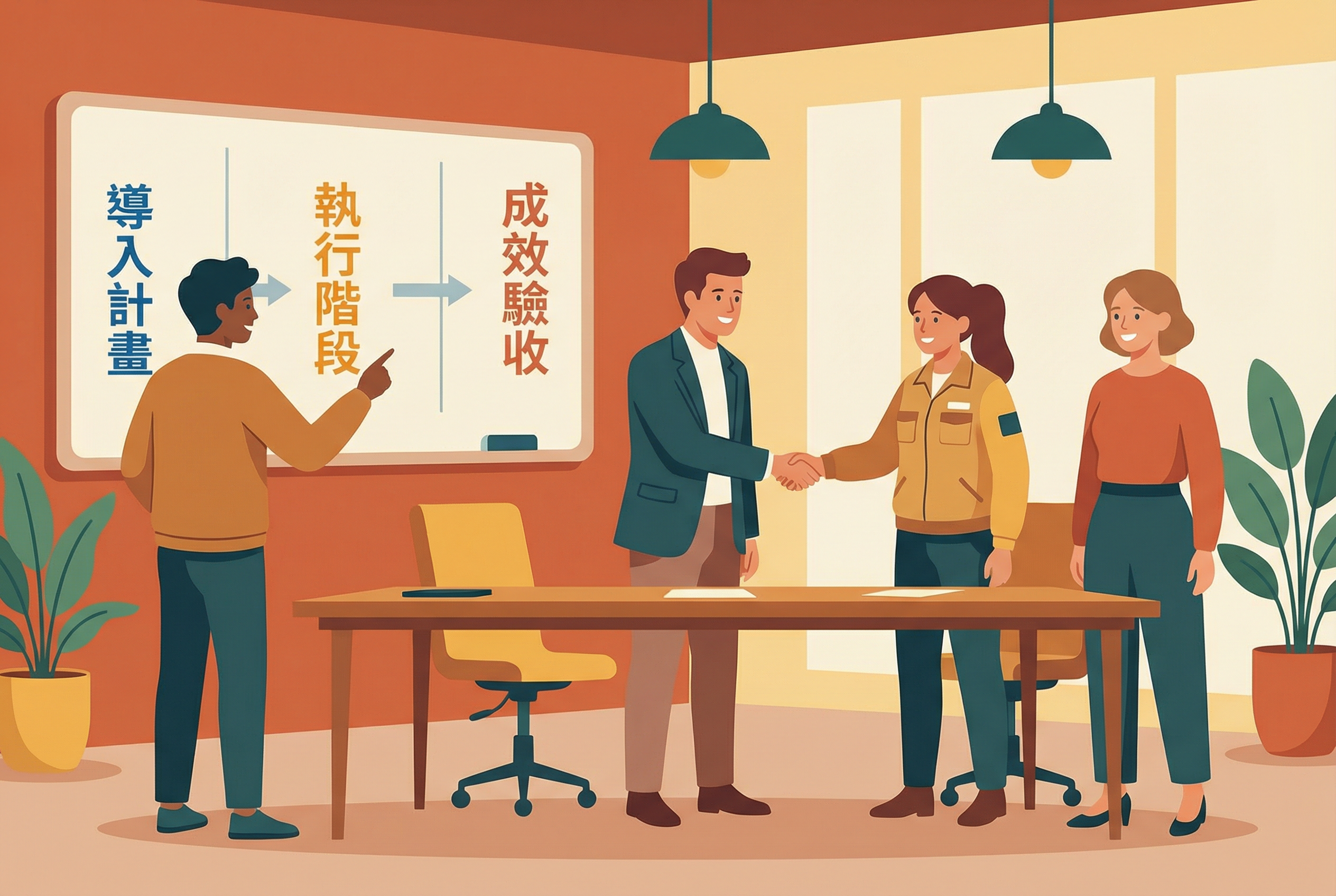 生產管理導入計畫流程圖