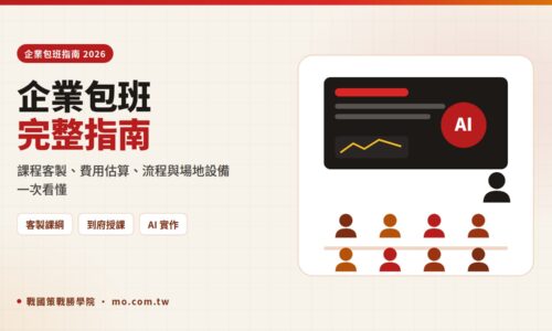 企業包班完整指南：課程客製、費用估算、流程與場地設備