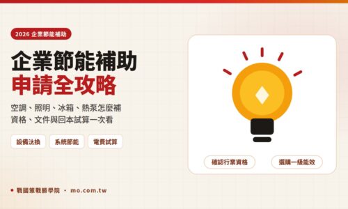 2026 企業節能補助指南：店家、餐廳、診所與辦公室節能設備汰換補助申請全攻略