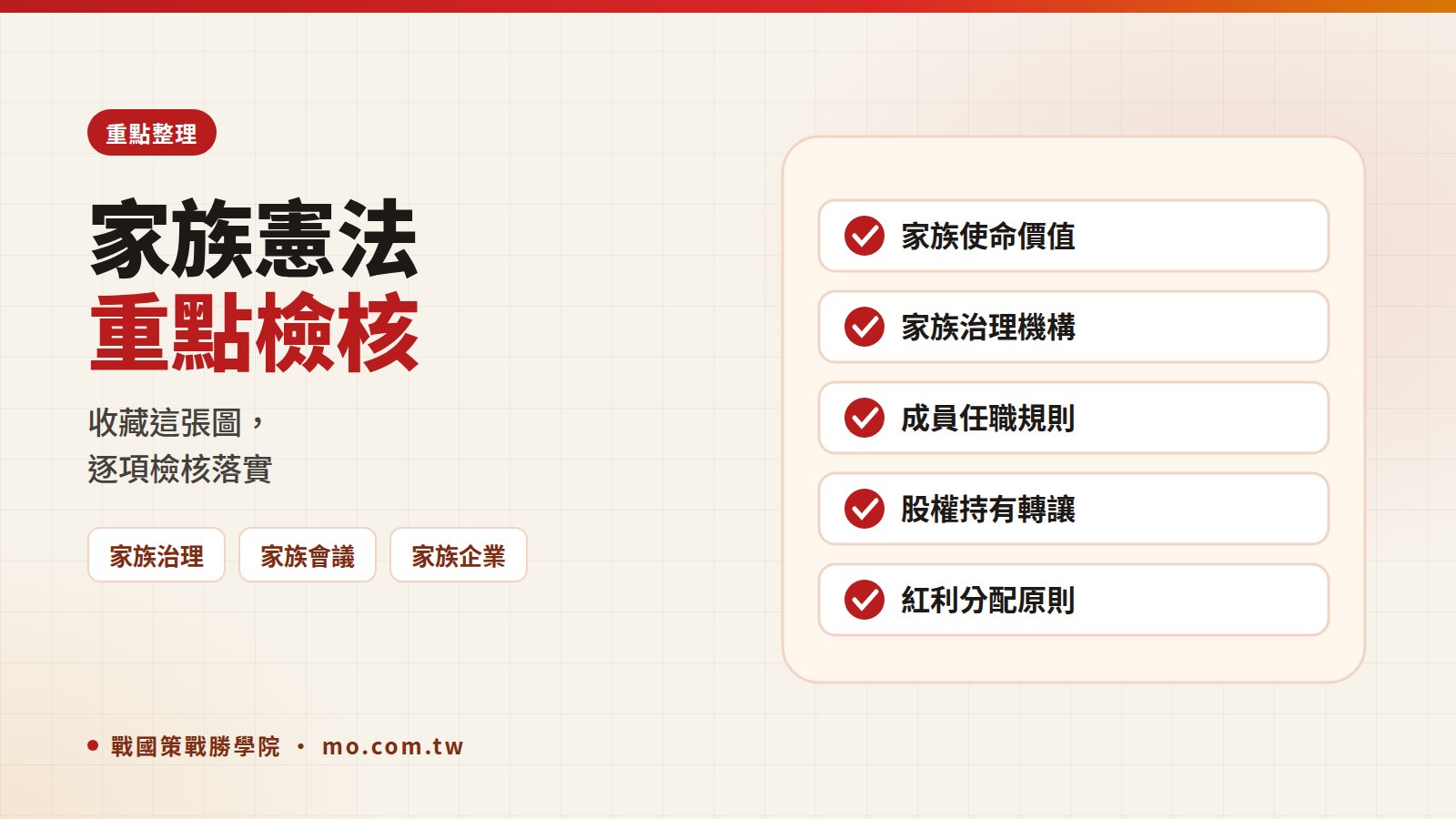 家族憲法重點整理