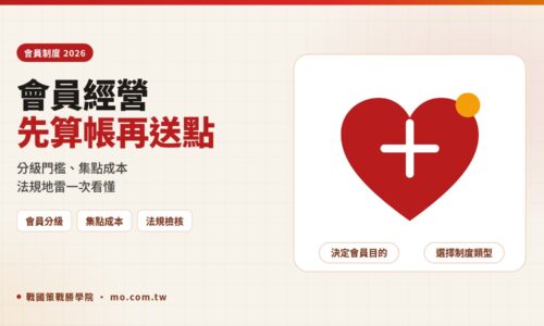 會員經營怎麼做才賺錢？2026 會員制度、會員分級與集點成本設計指南