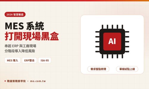 MES 製造執行系統是什麼？2026 功能、與 ERP 差異及中小企業導入步驟