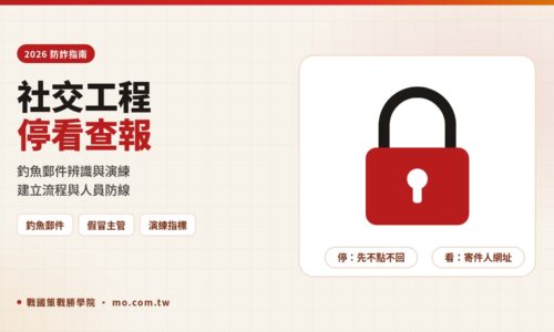 社交工程是什麼？2026 釣魚郵件辨識、社交工程演練與被騙應變全攻略